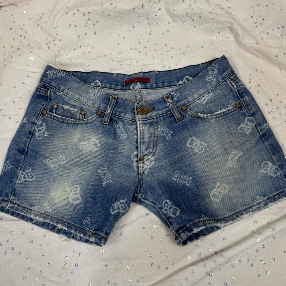 Angel Devil Italy Y2K Low Rise Jean Shorts – Size 28 (Estimate)